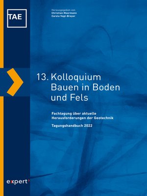 cover image of 13. Kolloquium Bauen in Boden und Fels